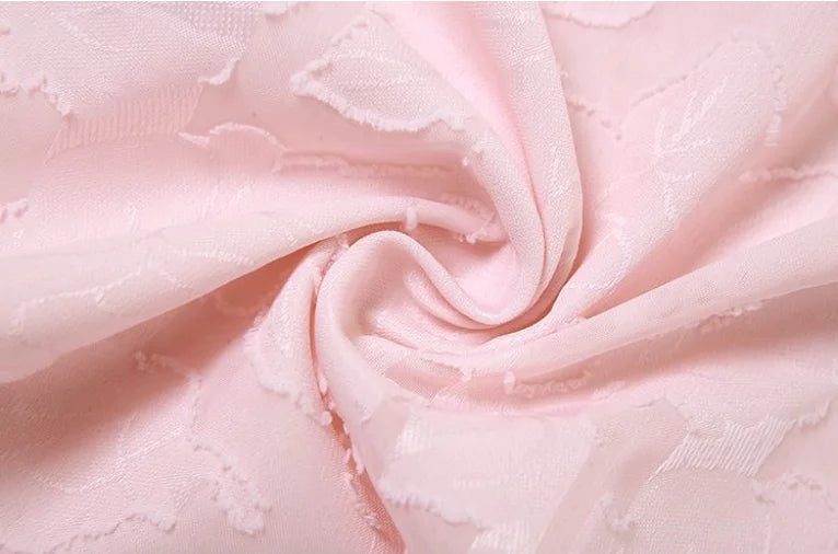 Laxsesu French romantic atmosphere pink jacquard camisole dress for women - elegant lightweight slim-fit hot girl maxi dress