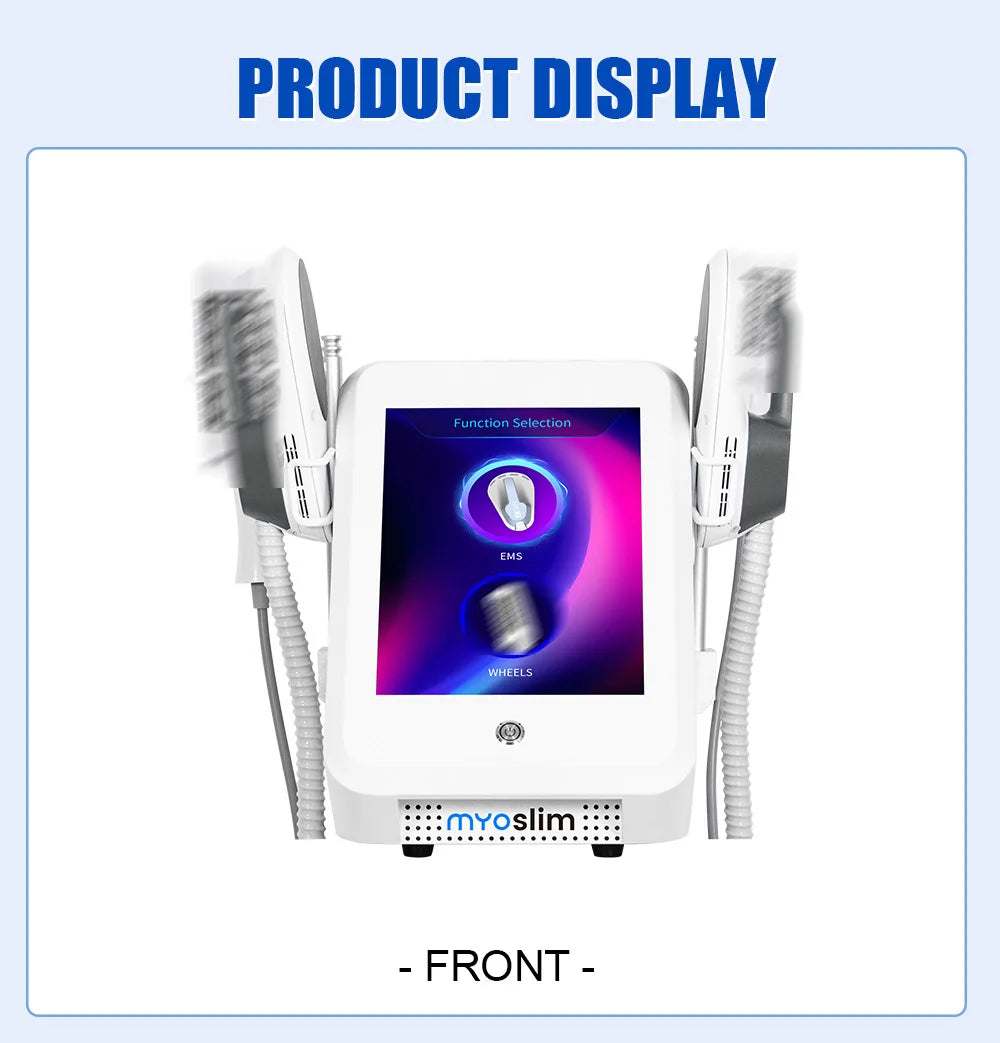 New Myoslim Desktop RF Body Shaping Machine Pro Roller Massage Magnetic Slimming EMS Fat Reduction Weight Loss White Equipment