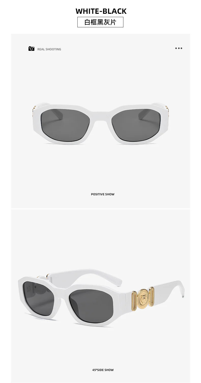 LONSY Fashion Square Sunglasses Woman Brand Design Black Gradient Sun Glasses Female Big Frame Retro Vintage Oculos De Sol UV400