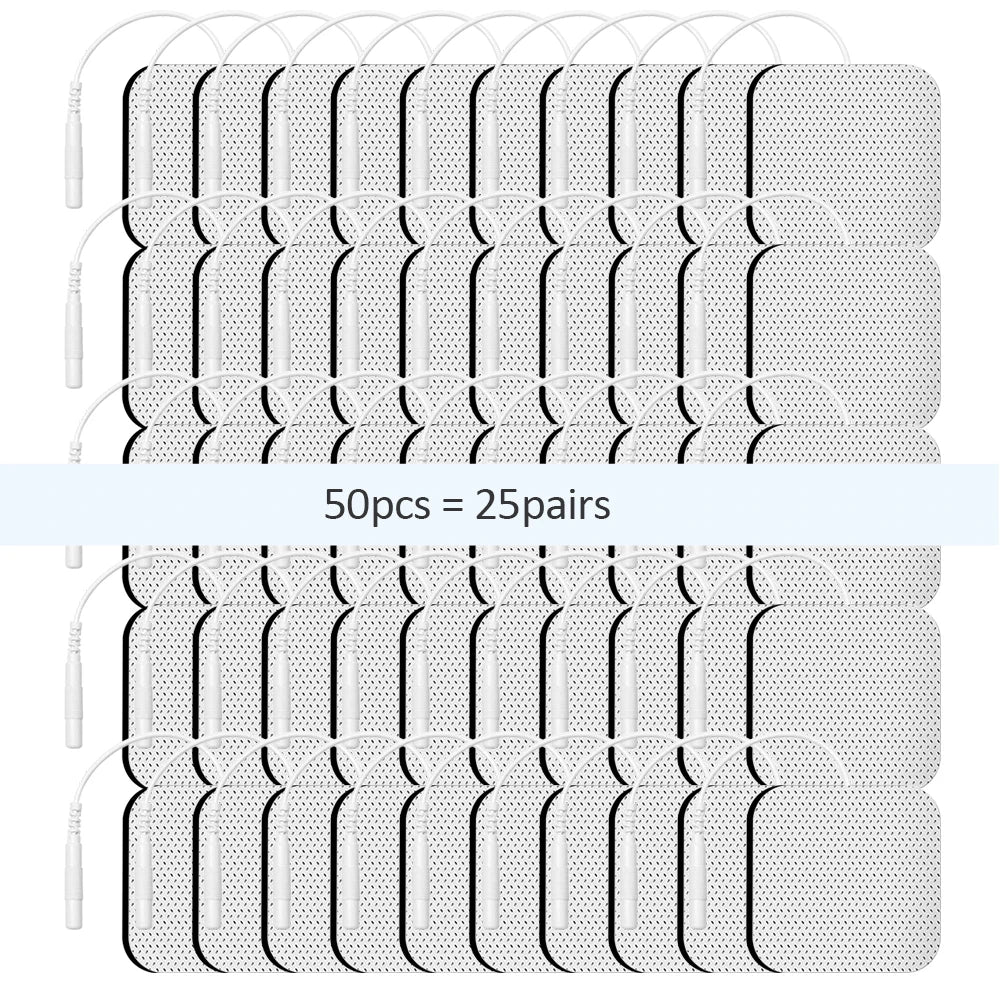 Physiotherapy Tens Electrode Pads Conductive Gel Therapeutic Pulse Pressure Electrical Compex Muscle Stimulator Massage Patches