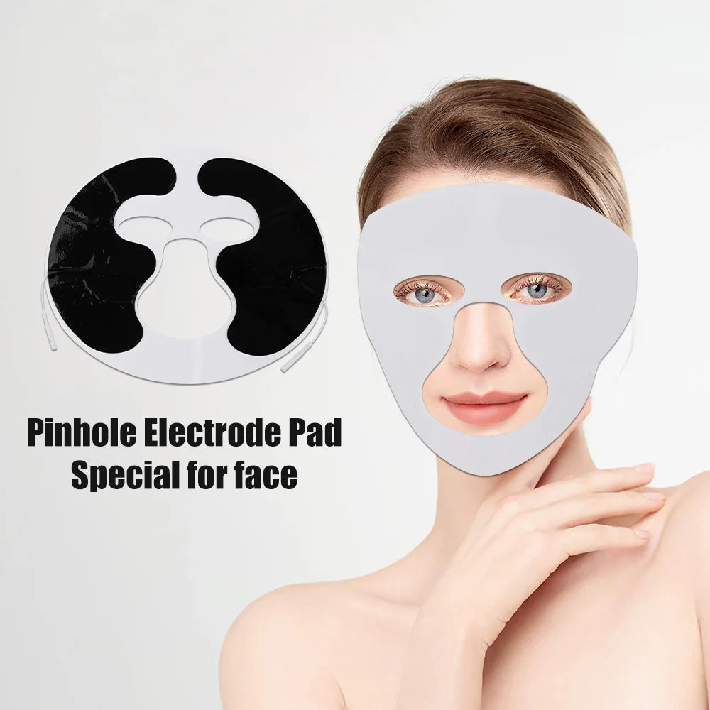 Facial Electrode Pads Gel Non-woven Patch Self-adhesive Acupuncture Physiotherapy Electric Massager Digital Therapy Machine