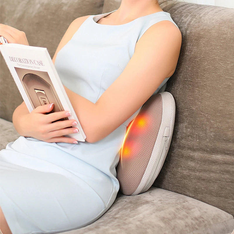 Massage cushion massager, waist and back kneading massager, full body usable, hot compress massage backrest