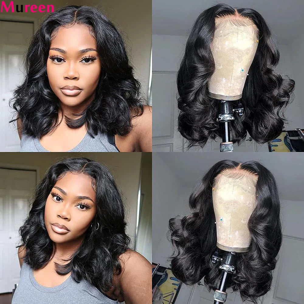 250% Density Bob Wig Body Wave Wear And Go Glueless Wigs For Women Ready To Wear Human Hair Wigs Pre Plucked Lace Wig Human Hair
