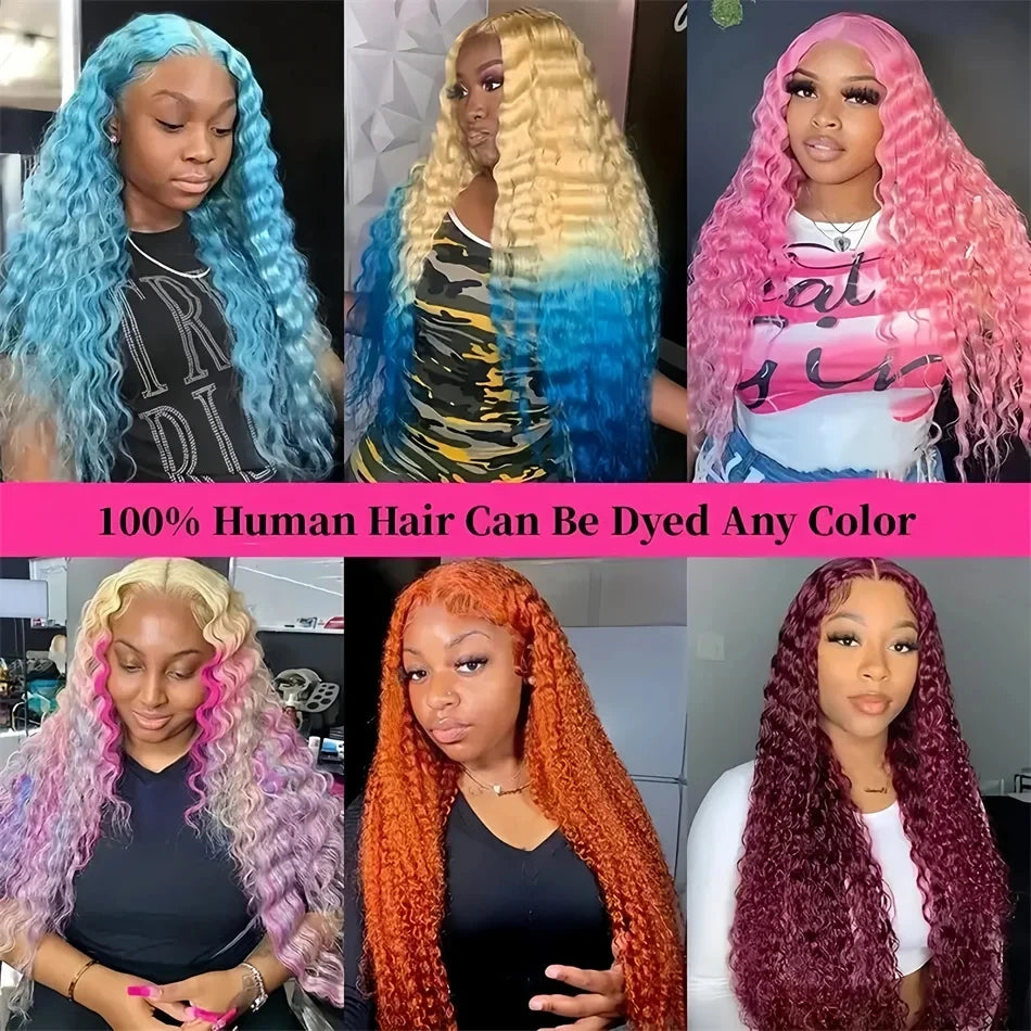 Blonde Wig Human Hair Deep Wave 13x6 Hd Lace Frontal Wig 250 Density Brazilian Front Wigs Pre Plucked 613 Curly Human Hair Wigs