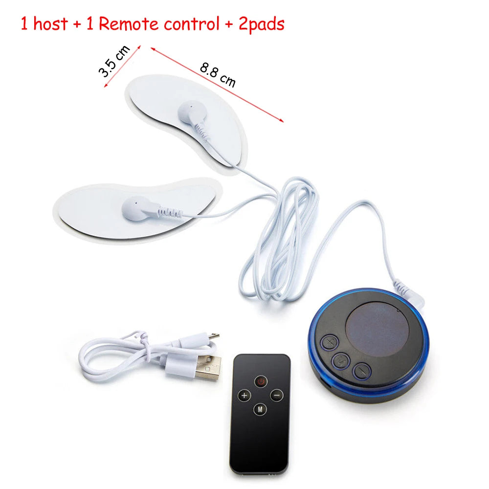 Neck Massager Mini Portable EMS Electric Cervical Massage Patch Pulse Body Muscle Stimulator Pads Relieve Fatigue Relax Tool