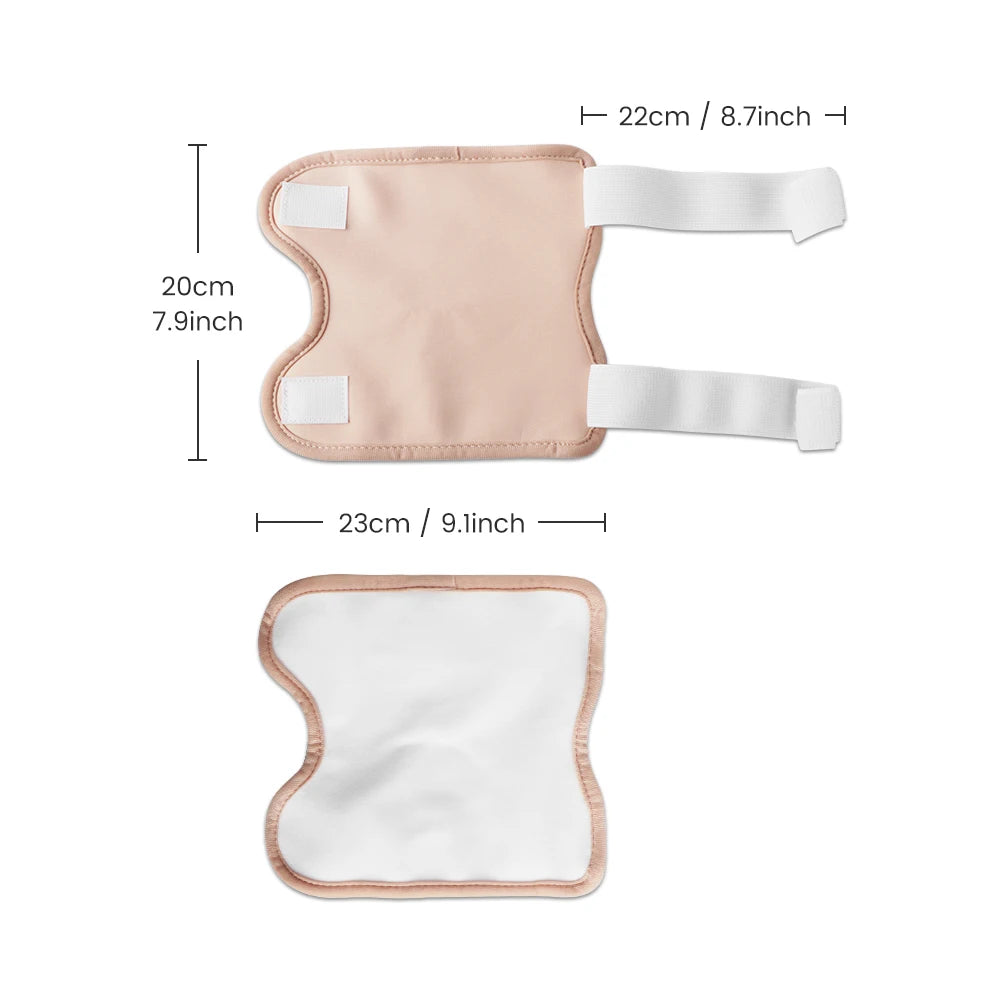 Castor Oil Pack Wrap Reusable Organic Cotton Castor Oil Packs with Adjustable Elastic Strap Castor Oil Compress Packs for Body