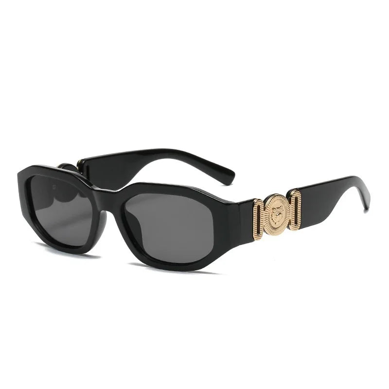LONSY Fashion Square Sunglasses Woman Brand Design Black Gradient Sun Glasses Female Big Frame Retro Vintage Oculos De Sol UV400