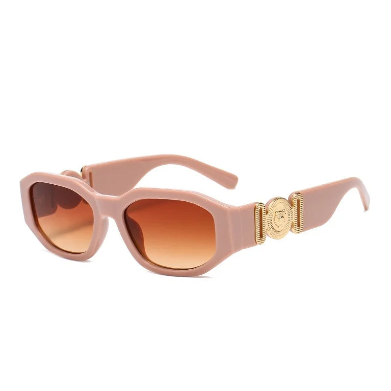 LONSY Fashion Square Sunglasses Woman Brand Design Black Gradient Sun Glasses Female Big Frame Retro Vintage Oculos De Sol UV400
