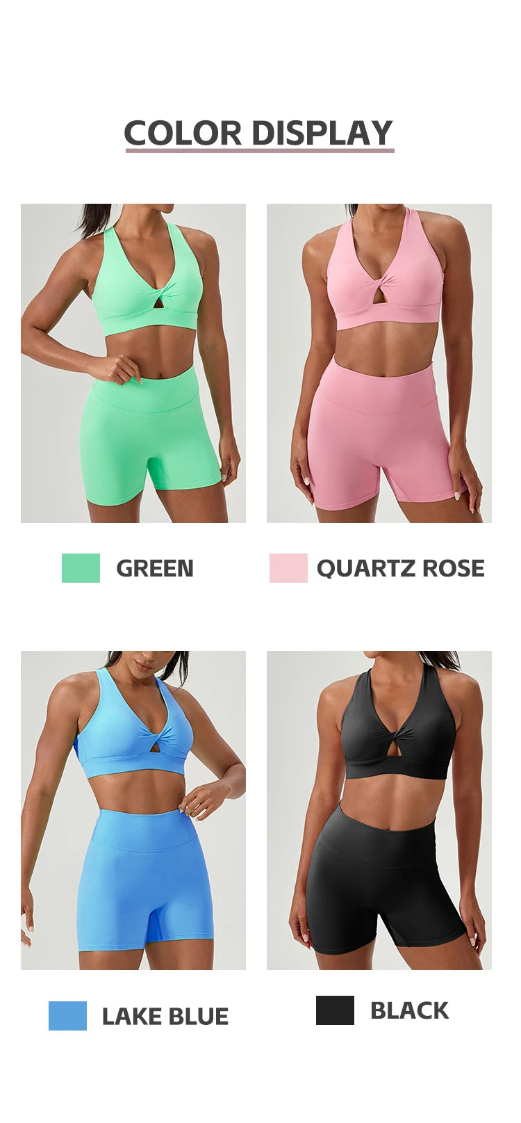 2 Pieces Women Yoga Set High Waist Elastic Running Shorts Bra Tops Gym Suit Summer Running Fitness Workout Clothes
