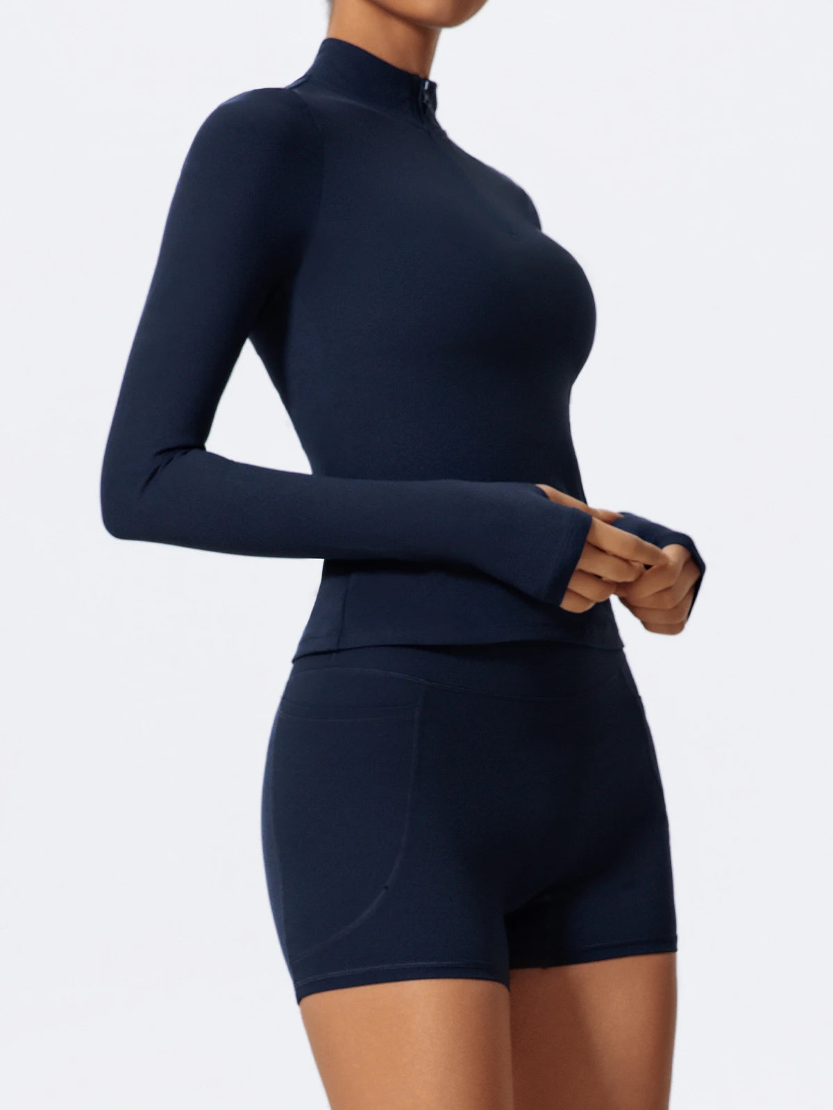 Hearuisavy Half Zipper Yoga Suit Outdoor Workout Clothing Casual Gym Set Women Flared Pants 2Pcs Sports Long Sleeves Shirt Suit