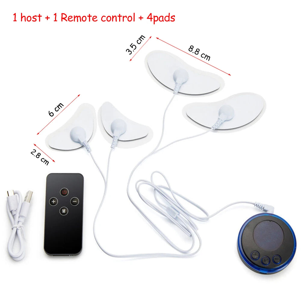 Neck Massager Mini Portable EMS Electric Cervical Massage Patch Pulse Body Muscle Stimulator Pads Relieve Fatigue Relax Tool