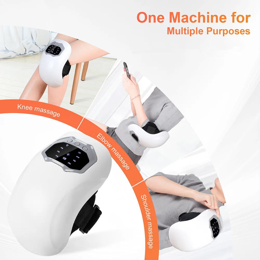 Wireless Smart Knee Massager Vibration Air Pressure Kneading Knee Massage Machine Electric Elbow Shoulder Knee masajeador