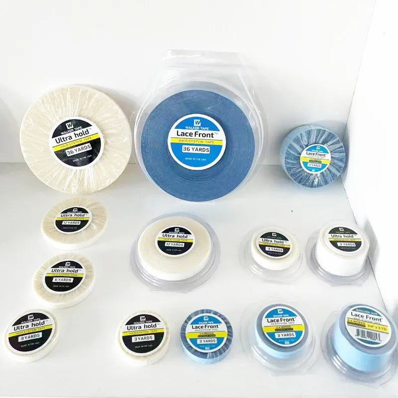 3/12 Yard Lace Wig Glue Hair System Tape For Toupee Lace Wig Tape Glue for Hair Extensions Ultra Hold Adhesive Tape Glue for Wig