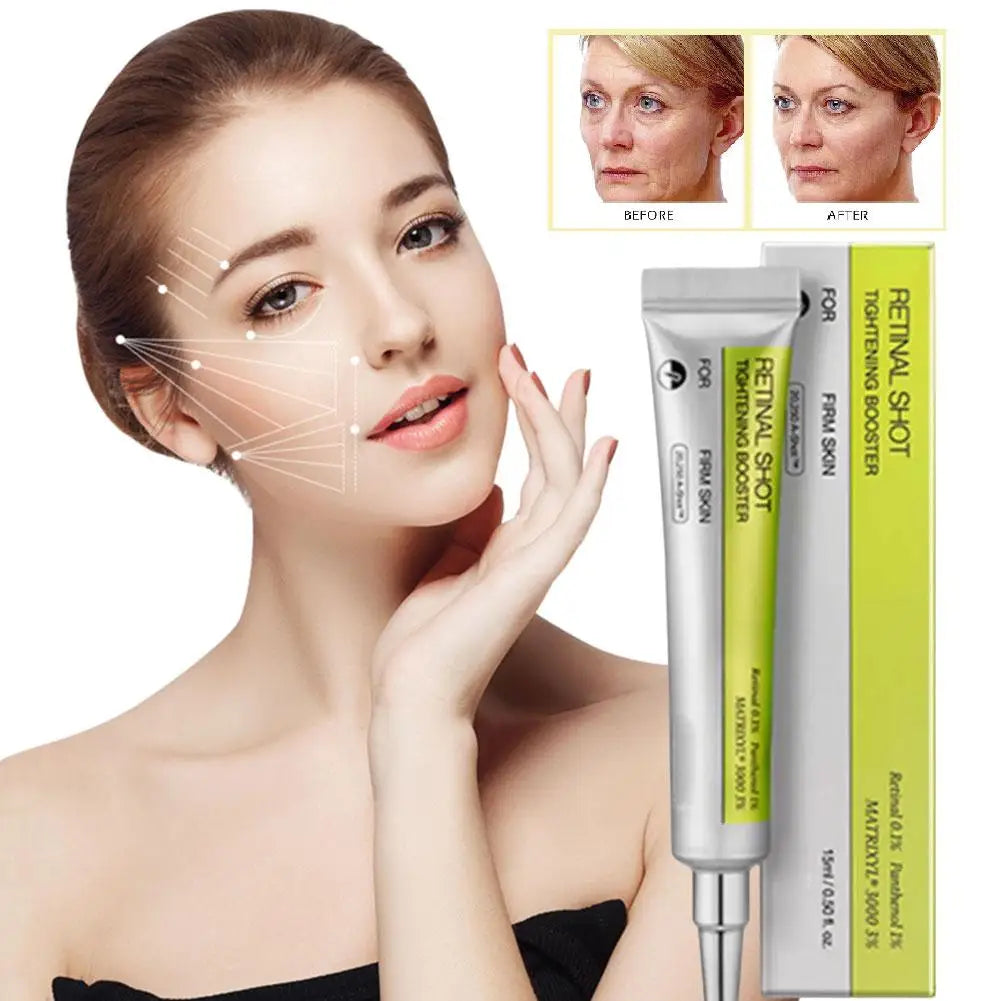 Korean Retinol Vitamin C Hydrating Shot Tightening Booster Face Cream Eye serum Lightening Dark Circles Firming Moisturizing