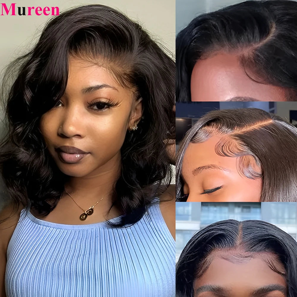 250% Density Bob Wig Body Wave Wear And Go Glueless Wigs For Women Ready To Wear Human Hair Wigs Pre Plucked Lace Wig Human Hair